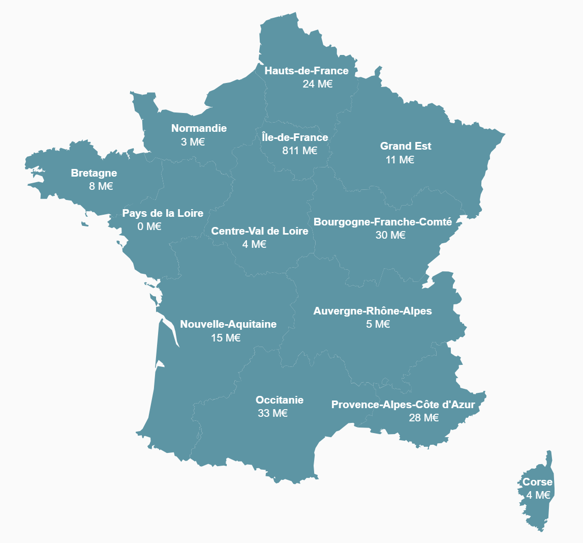 Carte Levées de Fonds - Octobre 2024